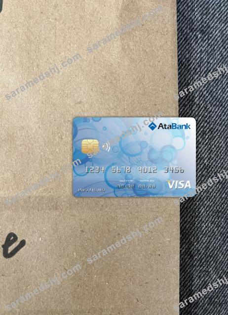 Bosnia and Herzegovina Ata bank visa card photolook front